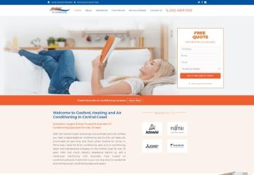Heating & cooling website by Monster IT