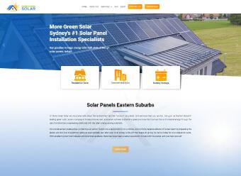 Solar panels website by Monster IT