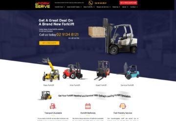 Forklifts website by Monster IT
