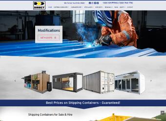 Shipping containers website by Monster IT